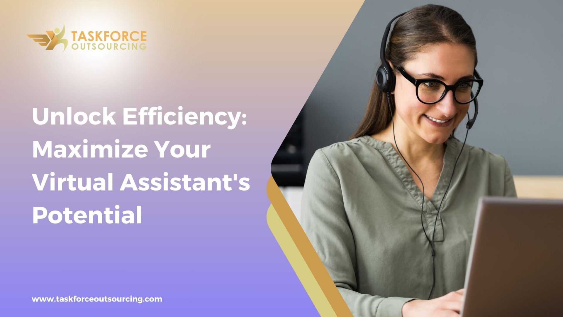 Image of a business professional working with a virtual assistant on a laptop, symbolising productivity and remote work.